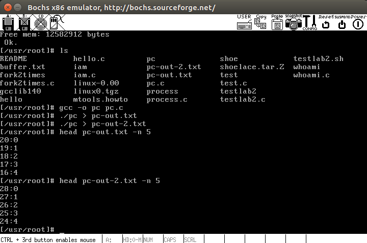 编译执行移植好的pc.c